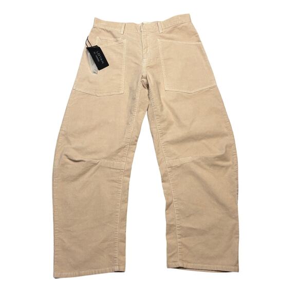Nili Lotan Pants - NWT Nili Lotan Shon Pant Light Blush Corduroy Women's 4 Bow Barrel Boho